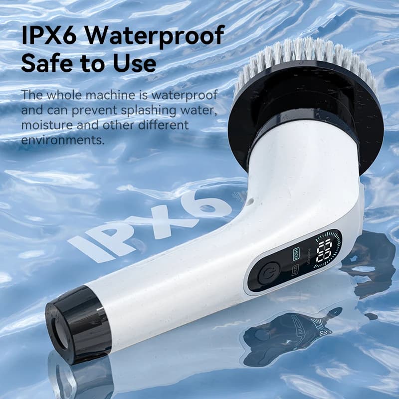 Elektryczna Szczotka Czyszcząca Bezprzewodowa / Ręczny Szorowarka Obrotowa (Spin Cleaner) / Wielofunkcyjne Urządzenie Czyszczące z 7 Wymiennymi Końcówkami do Łazienki i Kuchni