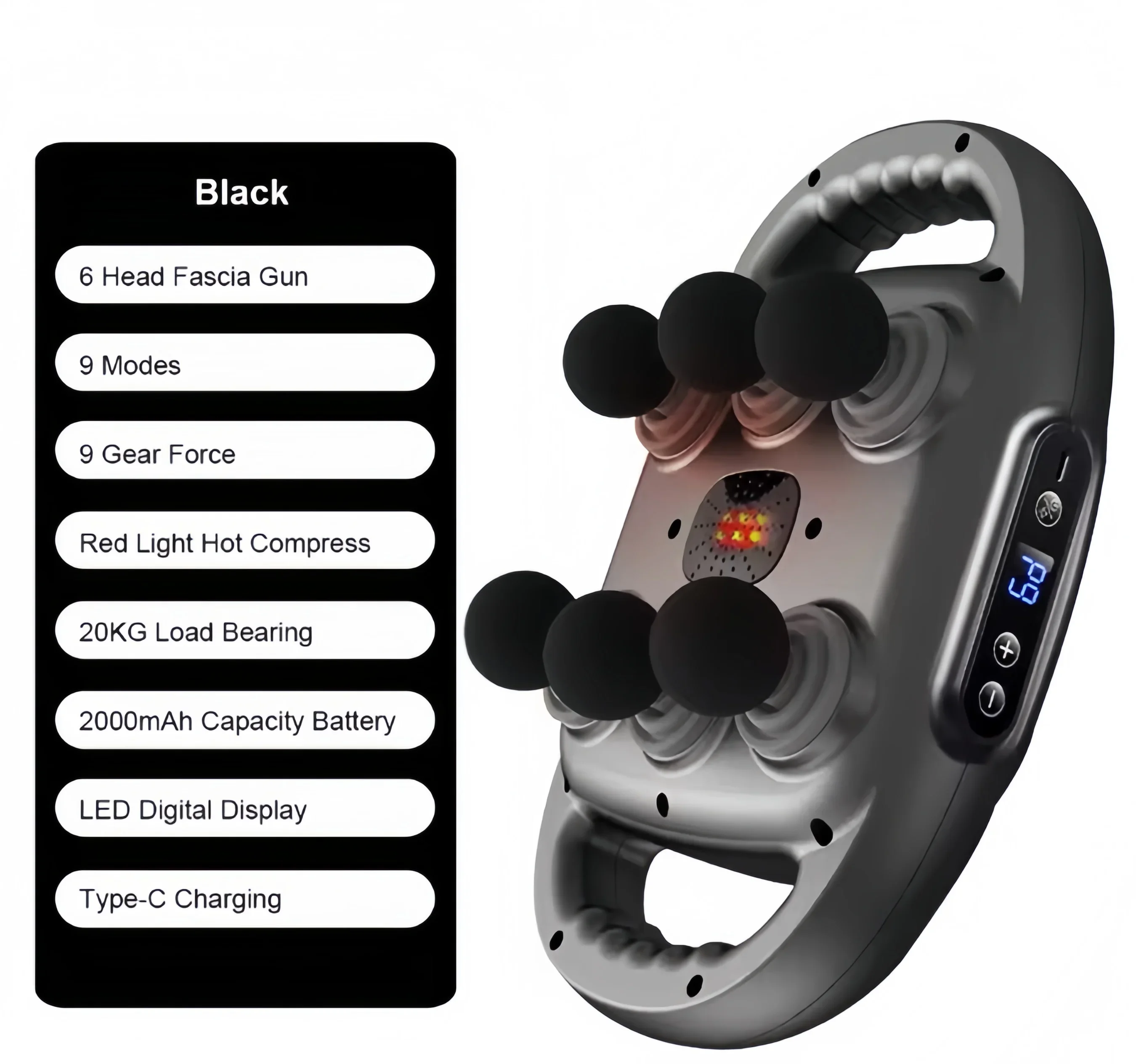 BioSoothe 6D - Szerokopasmowy Masażer Powięzi